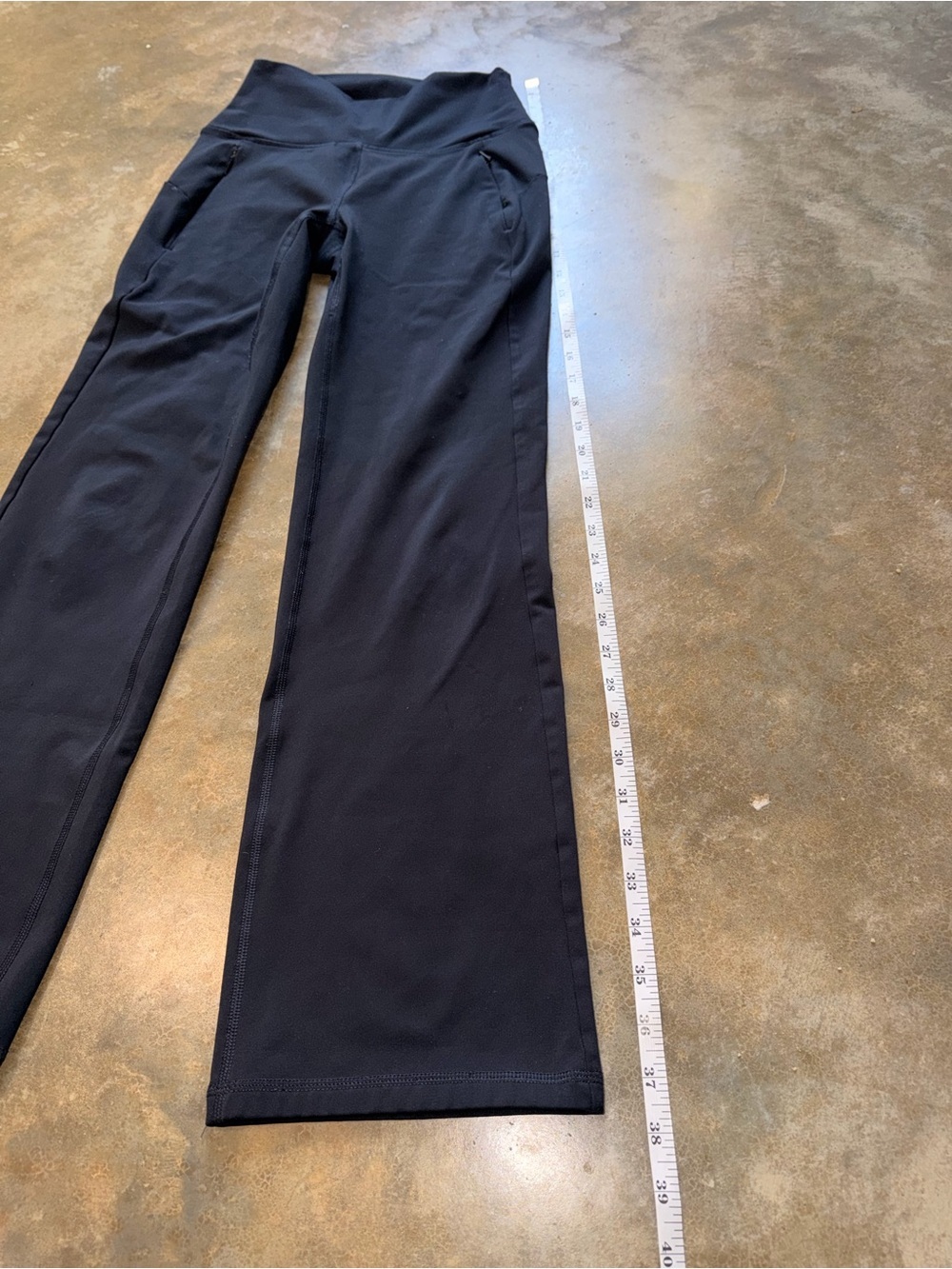 Spyder Women's Black Flare Active Leggings with Zipper Pockets Size S - Picture 6 of 12